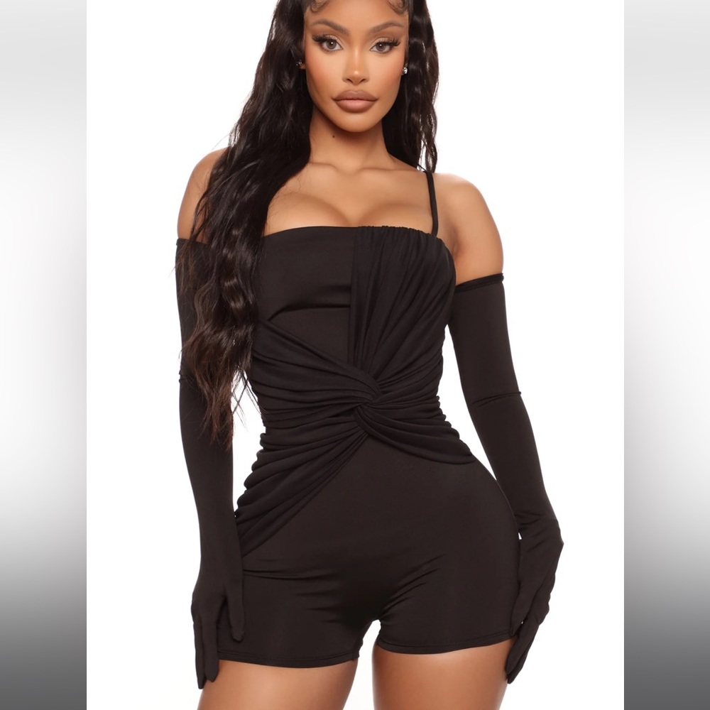 Fashion Nova Black Romper
